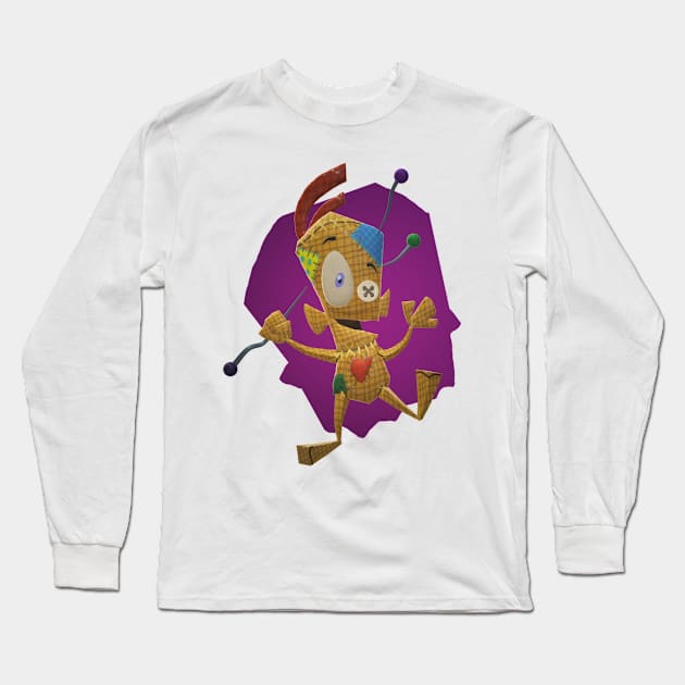 Vince The Voodoo Doll Long Sleeve T-Shirt by FuchsiaNeko